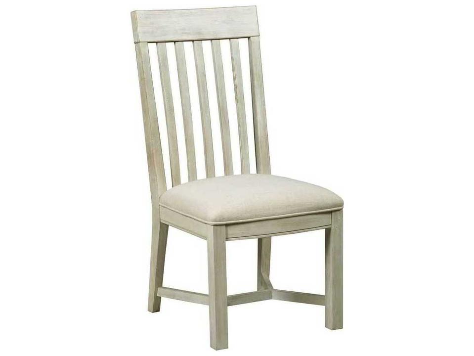 Litchfield James Hardwood White Upholstered Armless Dining Chair