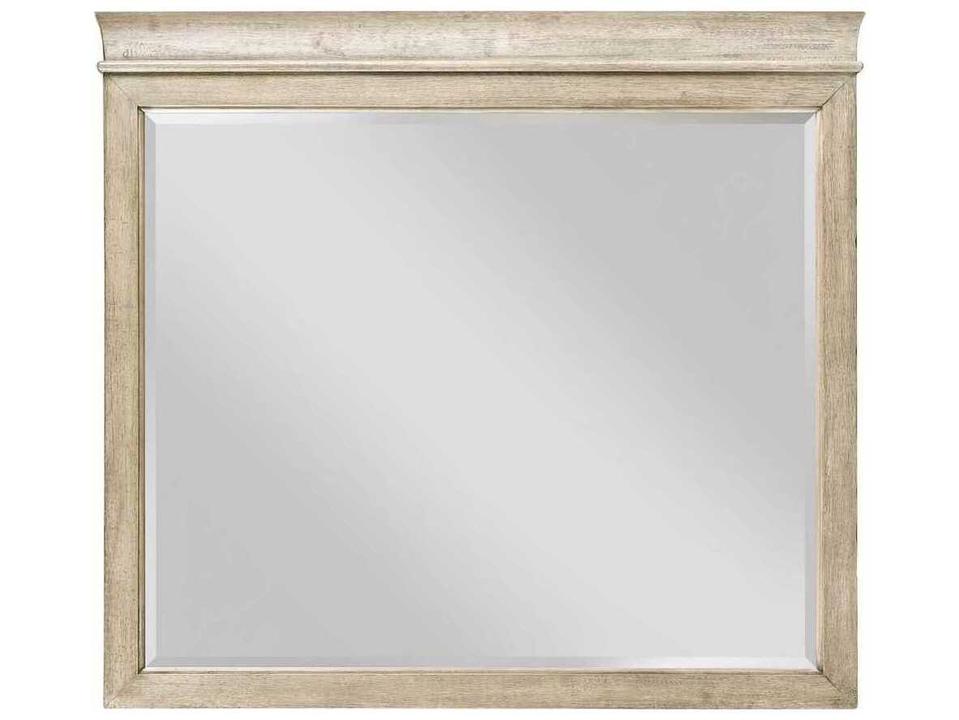 Vista Hastings Framed Mirror in White Oak