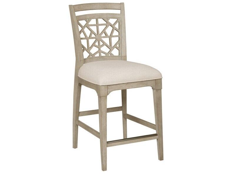 Vista Essex Upholstered Oak Wood Counter Stool