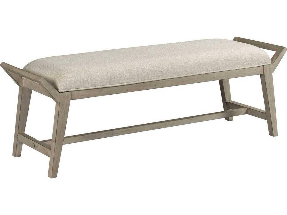 West Fork Upholstered Bench in Aged Taupe