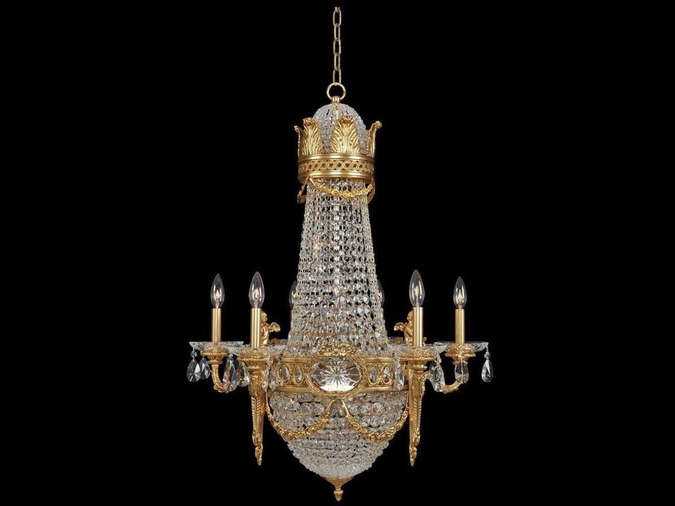 Marseille 12-Light Antique Brass Traditional Candelabra Chandelier