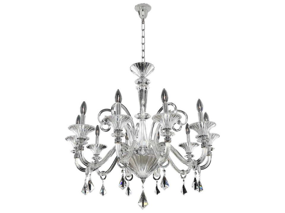 Chauvet 10-Light Chrome Traditional Candelabra Chandelier