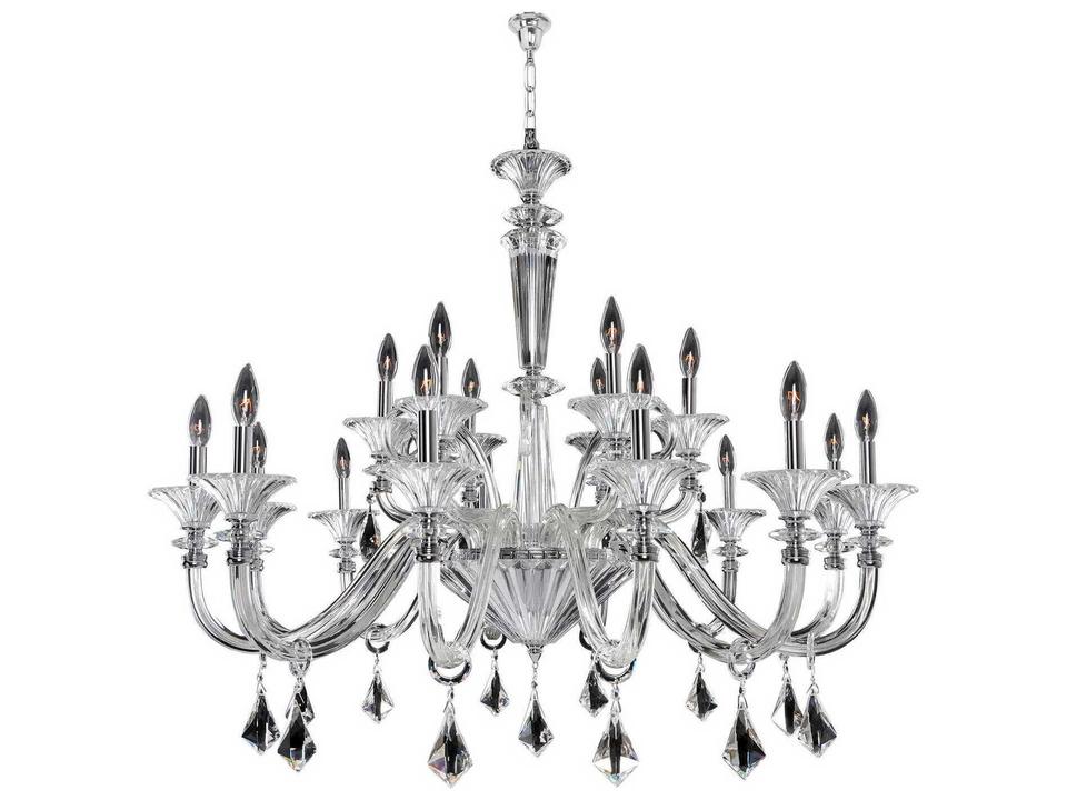 Chauvet 18-Light Chrome Traditional Candelabra Chandelier