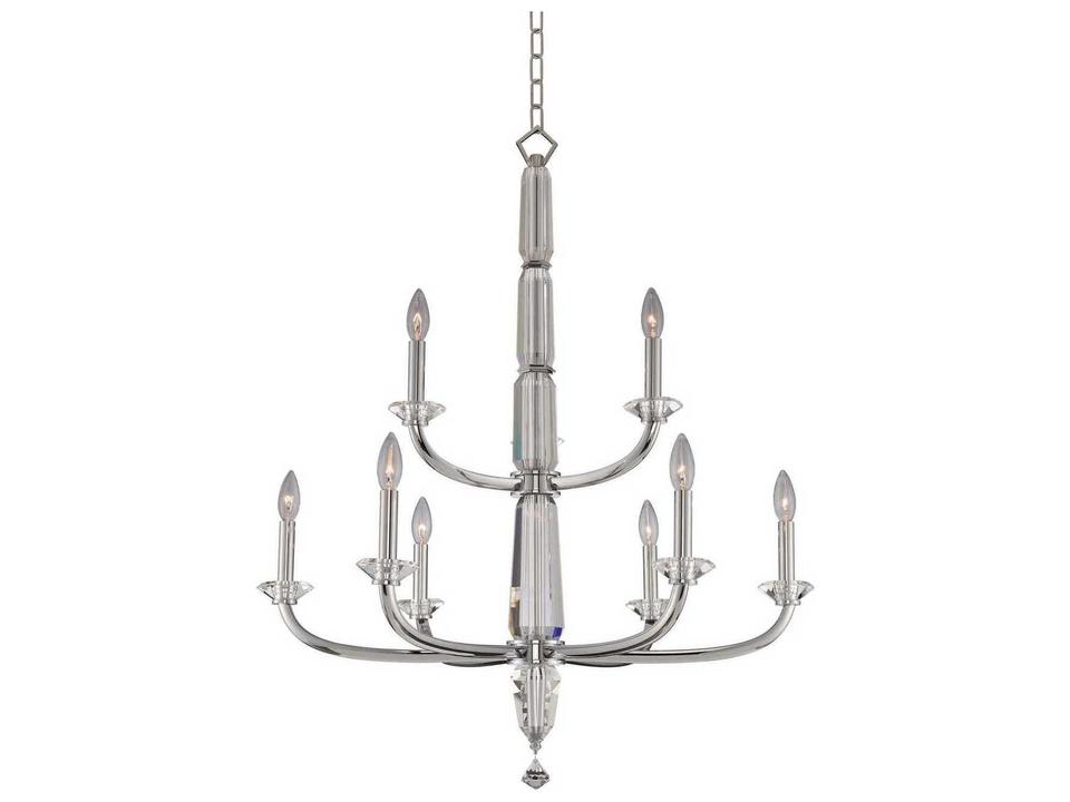 Palermo 9-Light Chrome Traditional Candelabra Chandelier