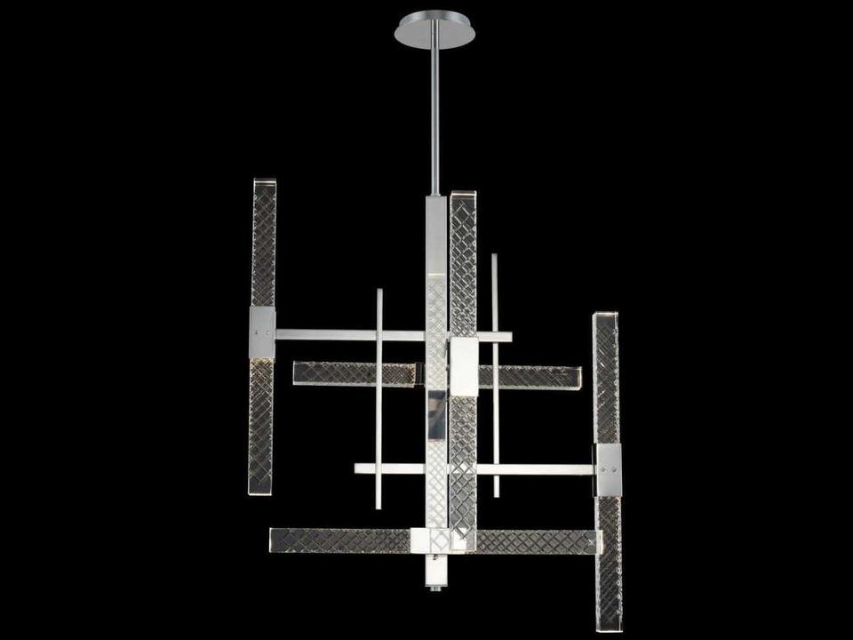 Apollo 1-Light Chrome Linear Chandelier