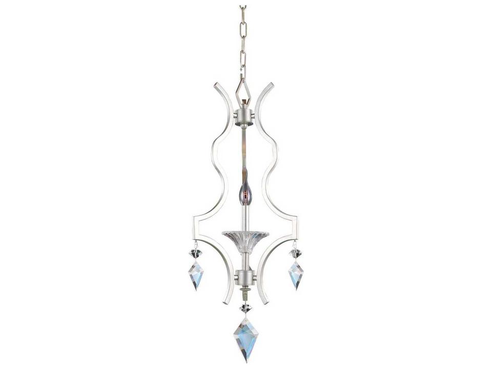 Florence 1-Light Tarnished Silver Traditional Candelabra Chandelier