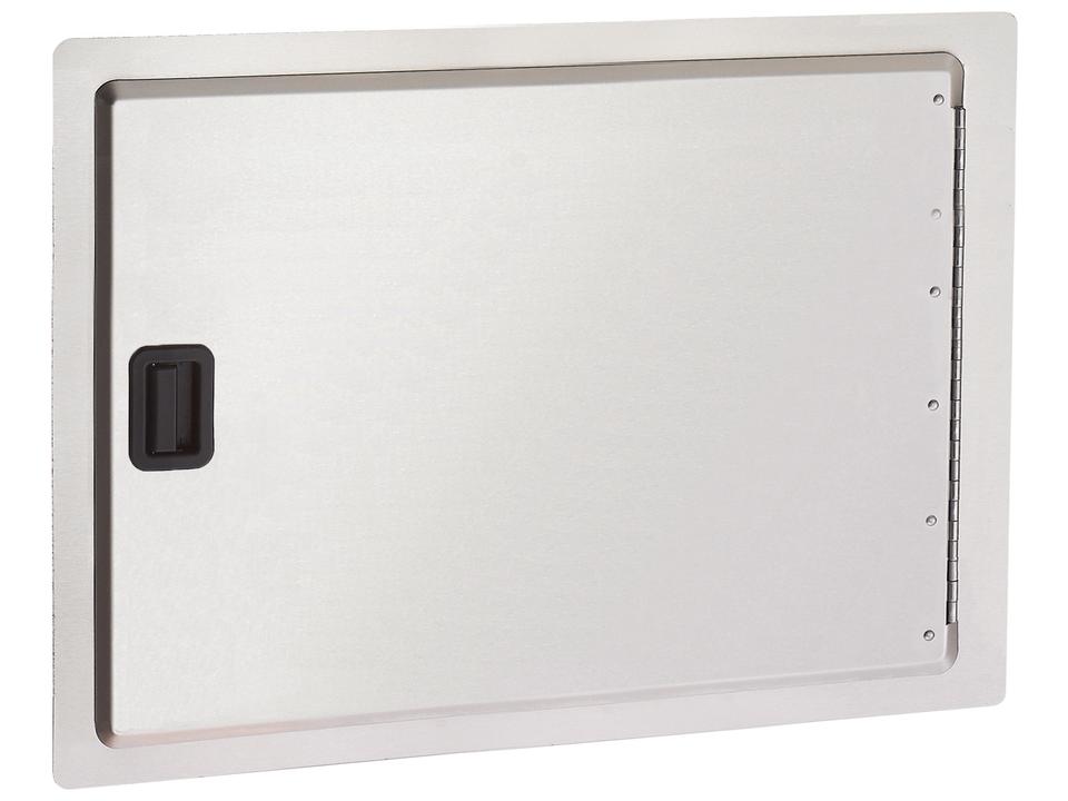 24 Inch Stainless Steel Single Access Door with Black Latch