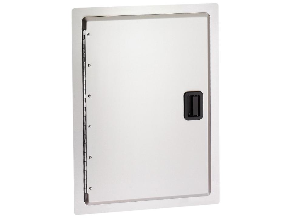 14-Inch 304 Stainless Steel Vertical Access Door with Black Latch