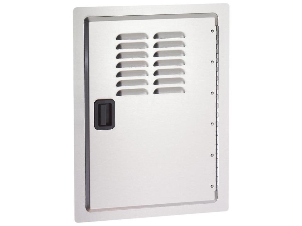 14 Inch Louvered Stainless Steel Storage Door