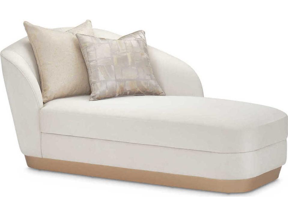 La Rachelle Upholstered Chaise Lounge Icicle White