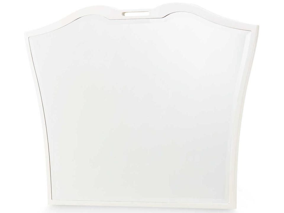La Marisia Shaped Dresser Mirror in Creamy Pearl