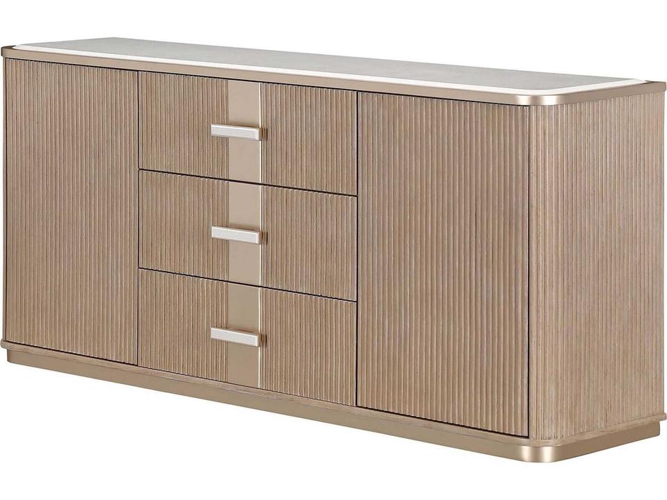 West Kensington Sideboard in Caramel with Marble Top