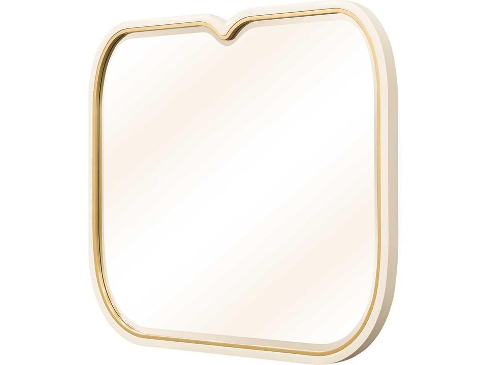Scotts Square Wall Mirror Light Champagne with Sculpted Detail