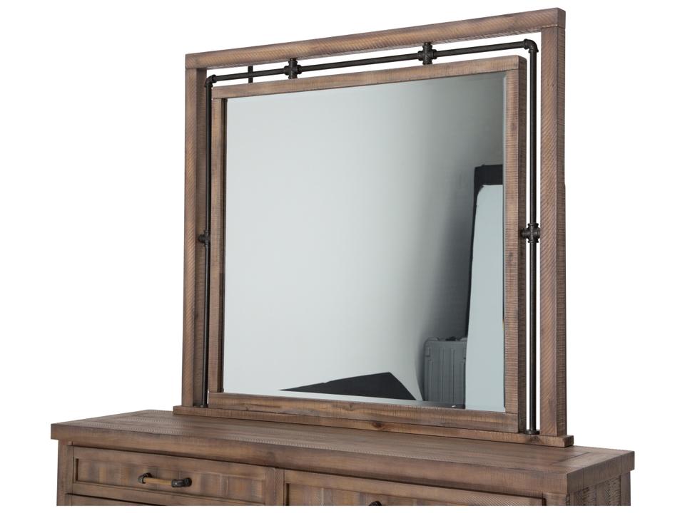 Crossings Dresser Mirror in Reclaimed Barn Finish