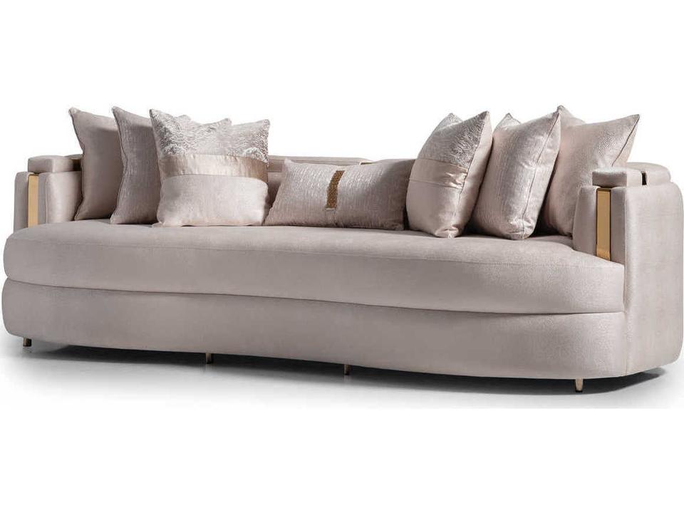 Gilded Almond Beige Upholstered Sofa