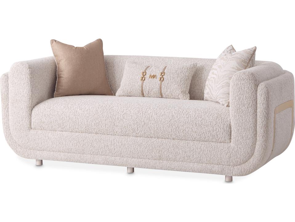 Savannah Breeze Cream Upholstered Loveseat