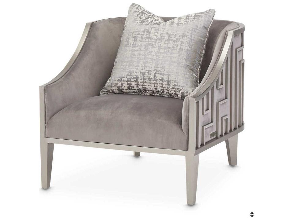 Roxbury Park Velvet Accent Chair with Stainless Steel Frame