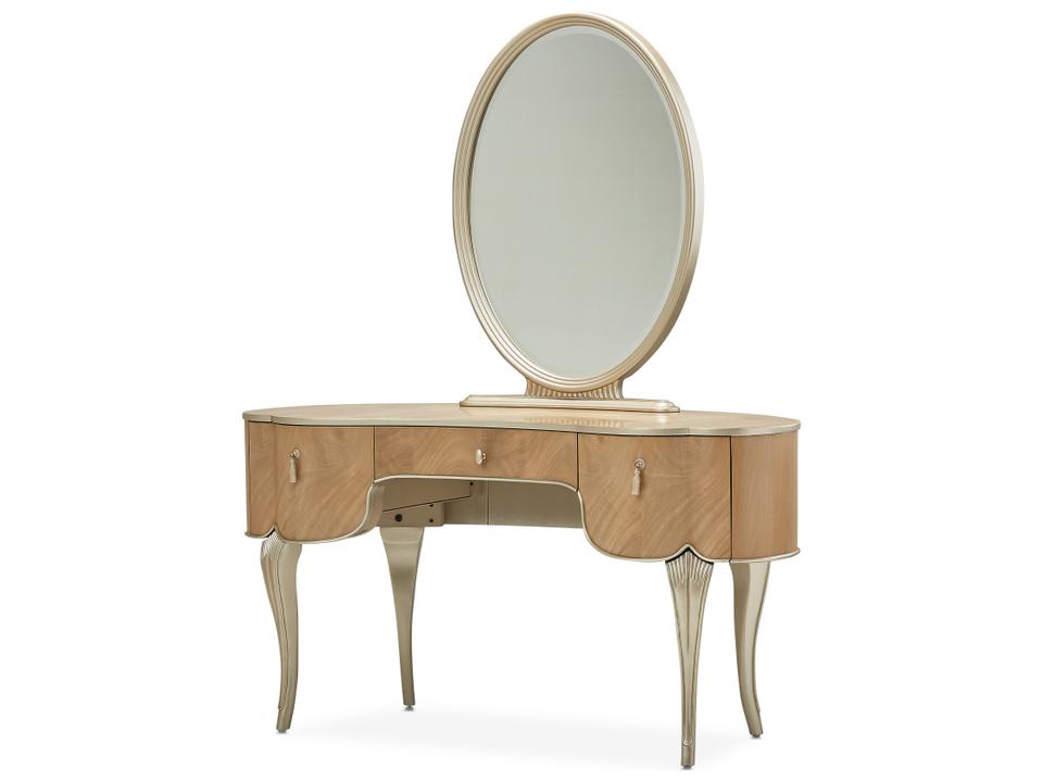 Villa Cherie Caramel Chardonnay Oval Dresser Mirror