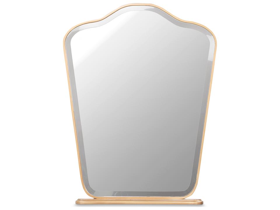 Camellia Field Vanity Mirror in Antique Gold