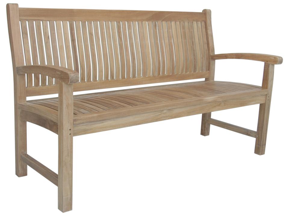 Sahara 3-Seater Outdoor Bench in Natural Teak Wood