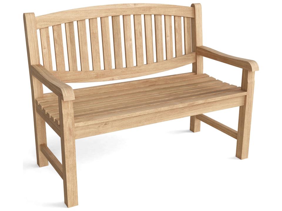 Kingston 2-Seater Outdoor Bench in Natural Teak