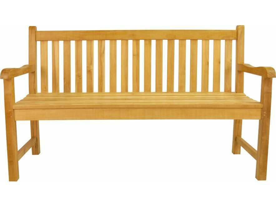 Classic 4-Seater Teak Outdoor Bench