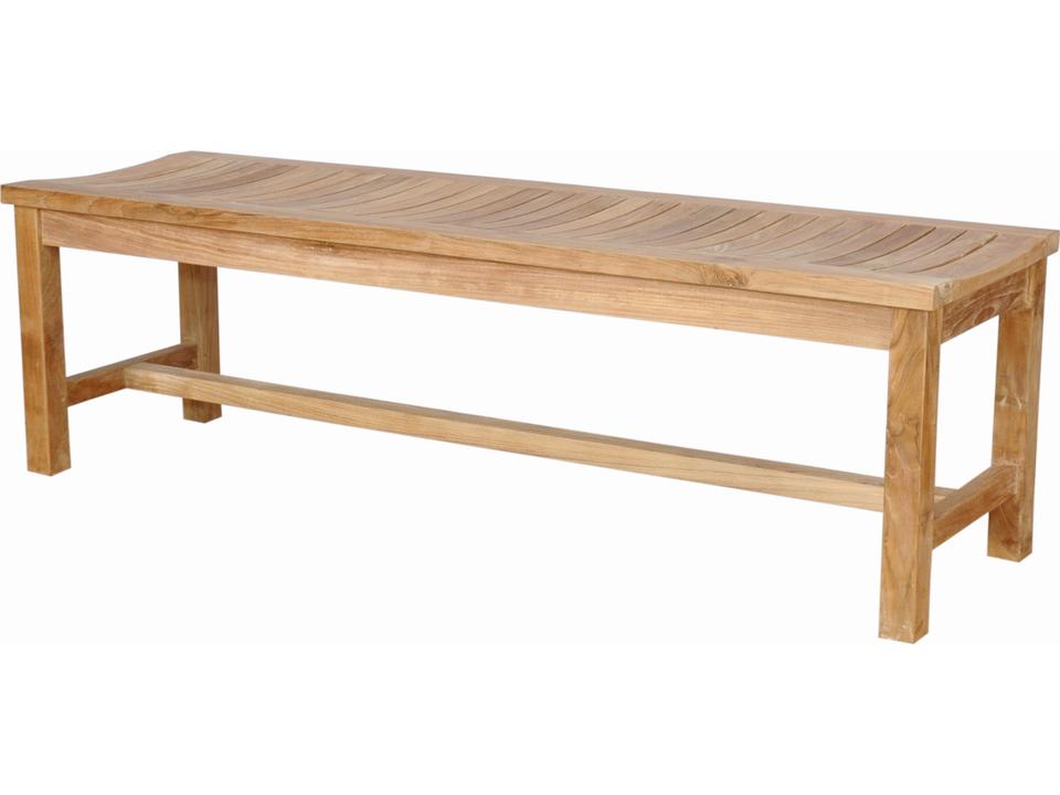 Casablanca 3-Seater Backless Teak Outdoor Bench