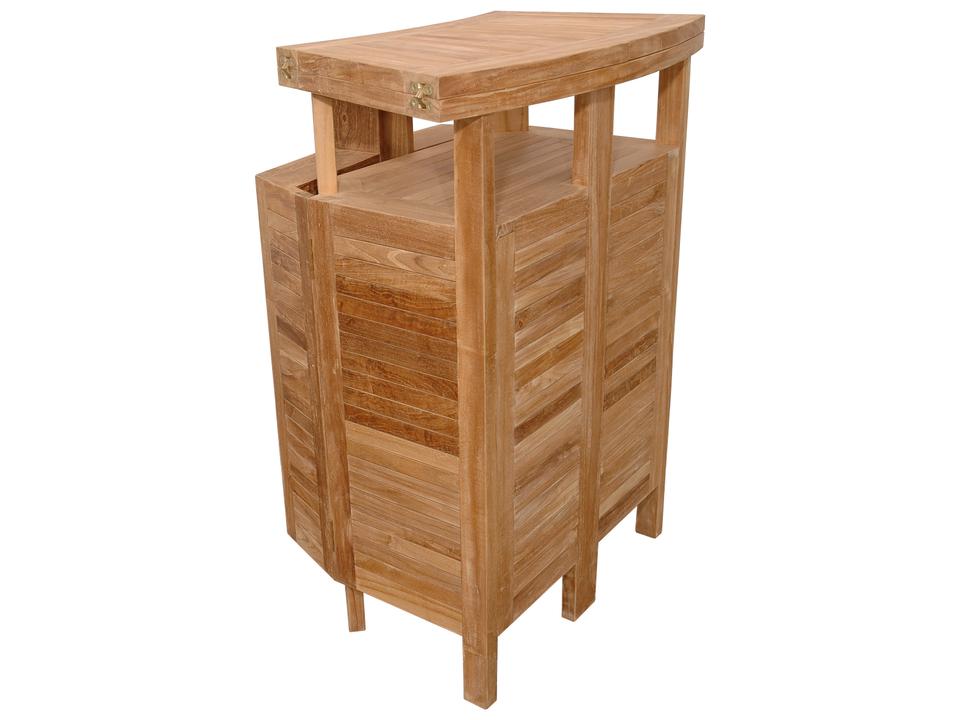 Altavista 62-Inch Folding Bar Table in Natural Teak