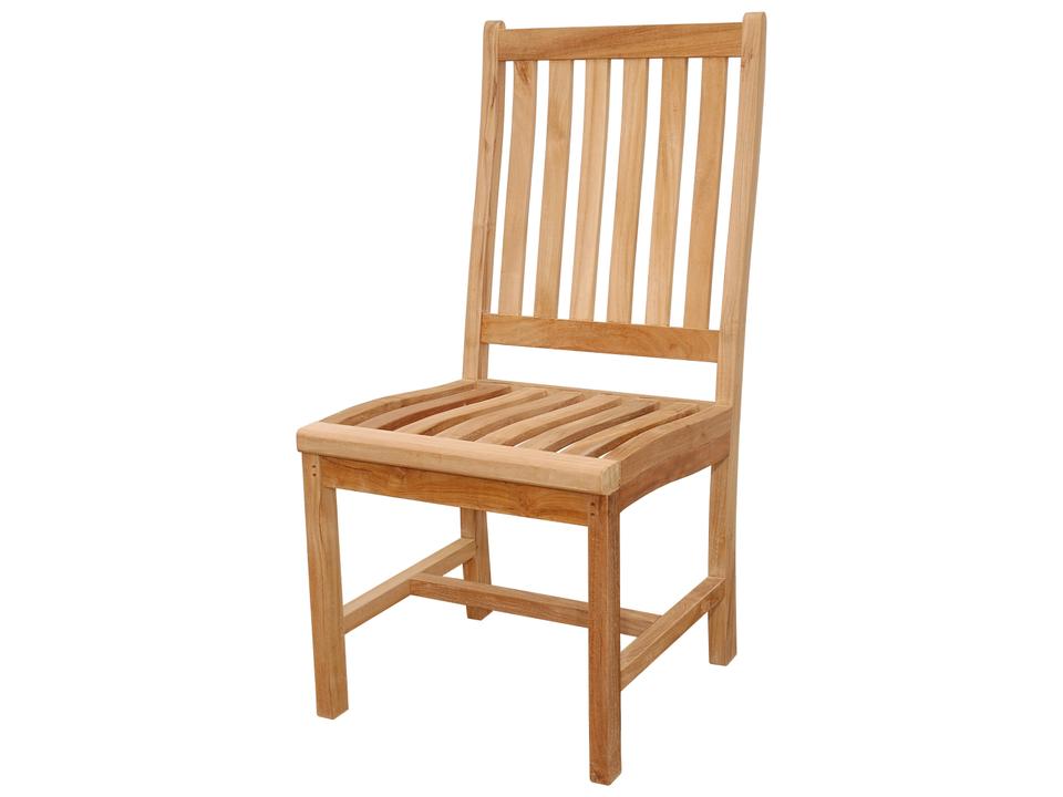 Wilshire Teak Dining Side Chair in Natural