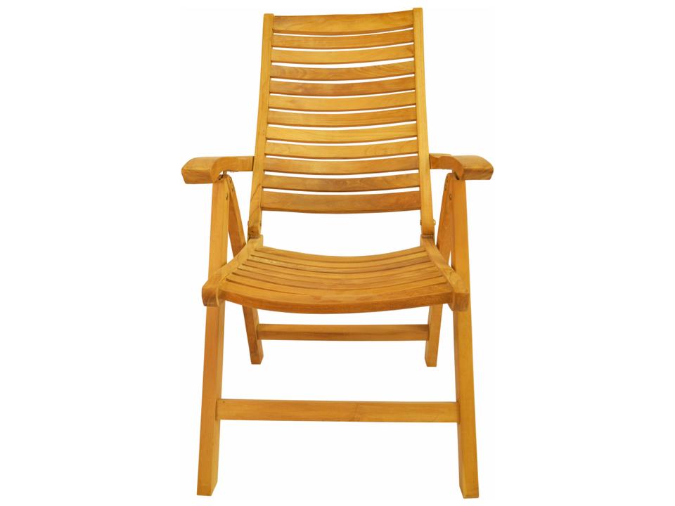 Carina 5-Position Teak High Back Recliner