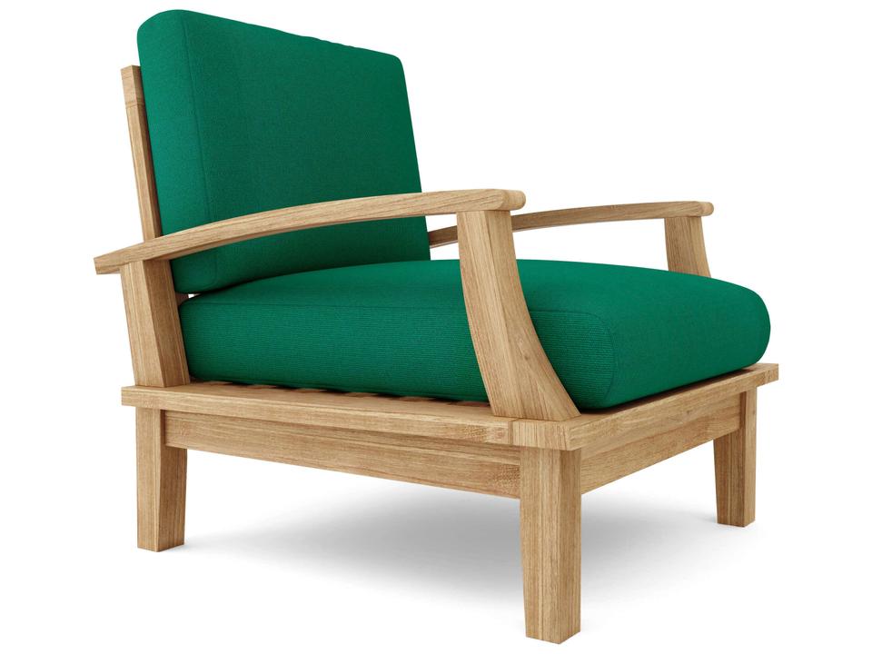 Brianna Deep Seating Teak Armchair with Cushion