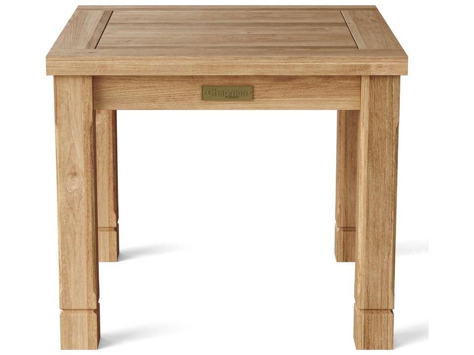 South Bay 22-Inch Square Teak Side Table in Natural