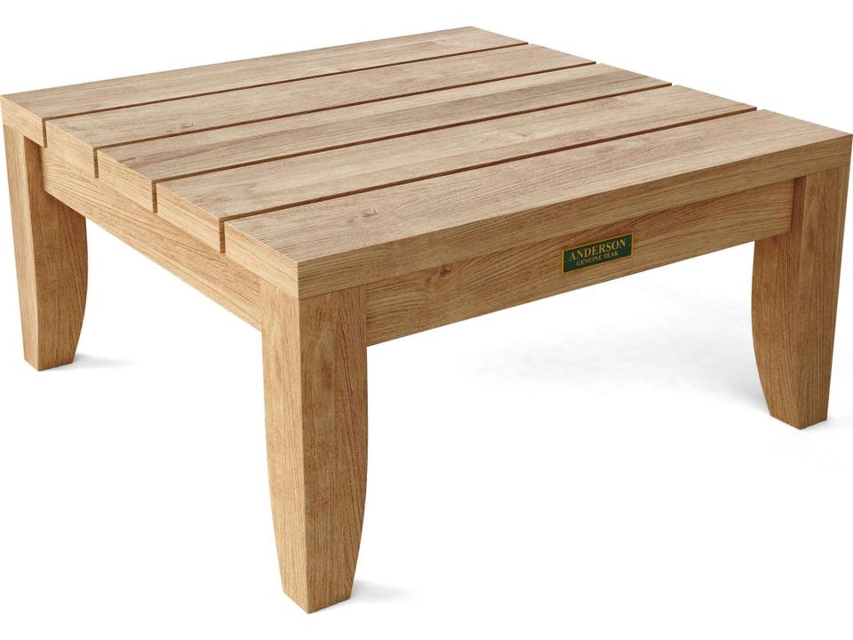 Coronado Square Aluminum End Table in Dark Grey
