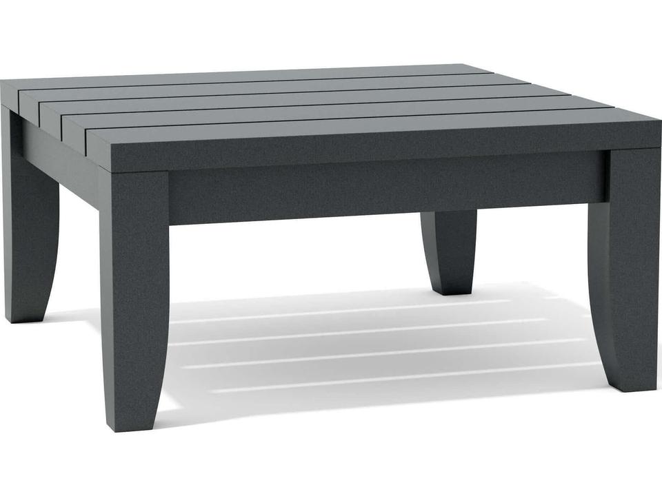 Coronado 24-Inch Square Aluminum End Table in Dark Grey