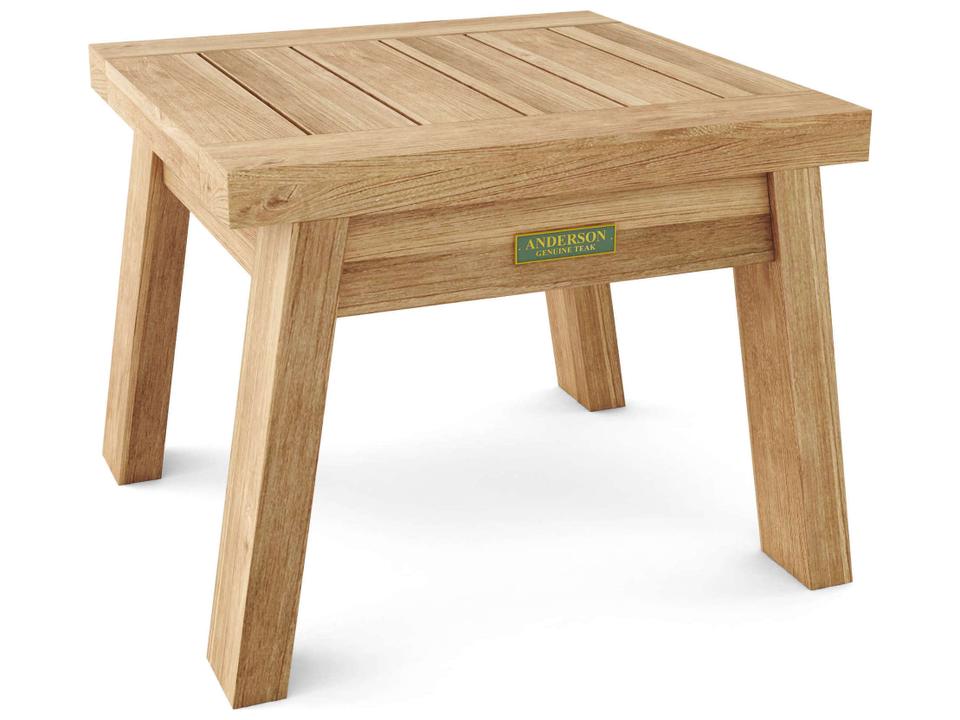 Palermo Rectangular Teak Side Table in Natural