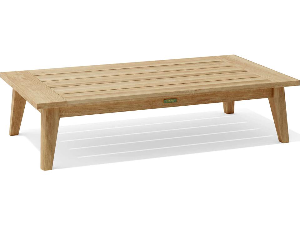 Toscana Rectangular Coffee Table in Honey Golden Brown Teak