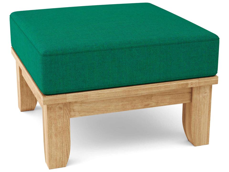 Luxe Teak Outdoor Ottoman