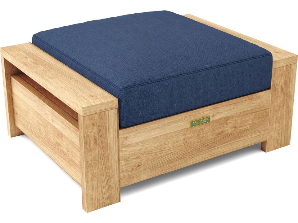 Madera Deep Seating Teak Outdoor Patio Ottoman