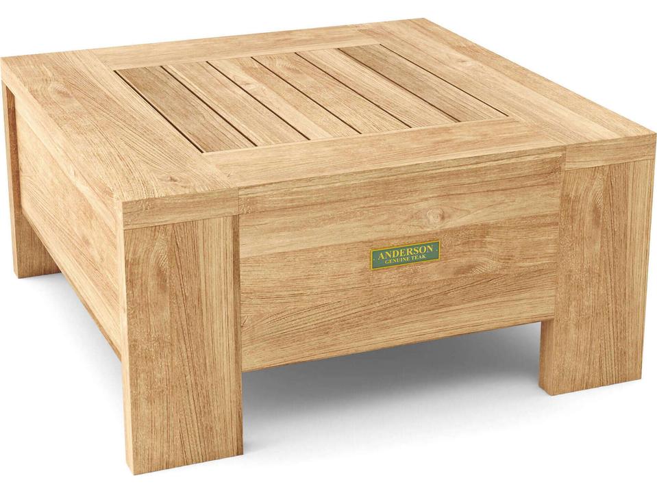 Madera Square Side Table in Natural Teak