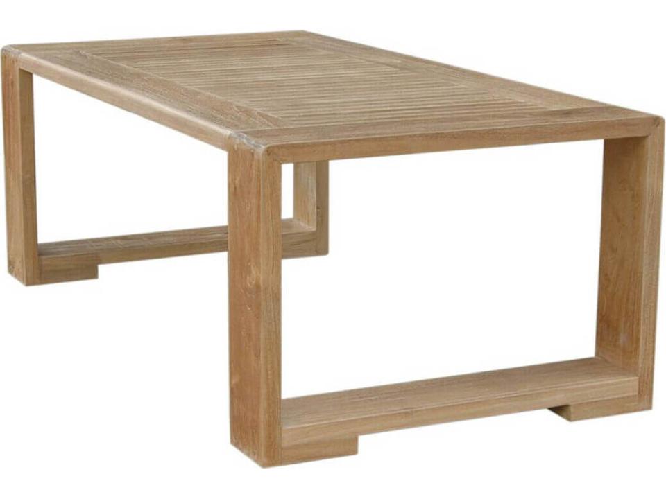 Capistrano Rectangle Coffee Table in Natural Teak