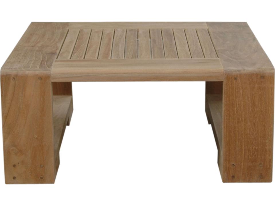 Capistrano 25-Inch Square Teak Side Table