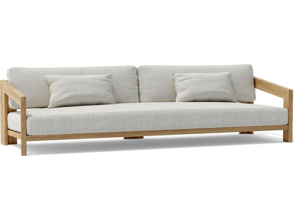 Smyrna 4-Seat Teak Sofa in Natural