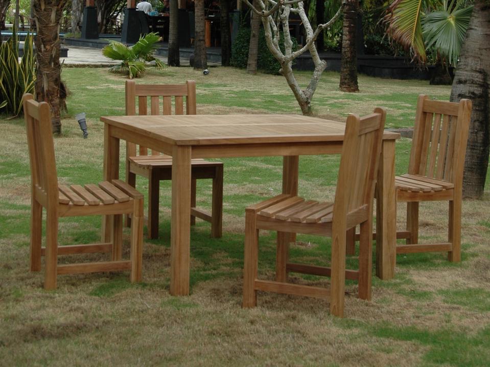 Windsor Classic Side Chair 5-Piece Dining Table Set