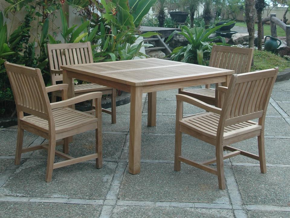 Windsor Rialto Side Chair 5-Piece Dining Table Set