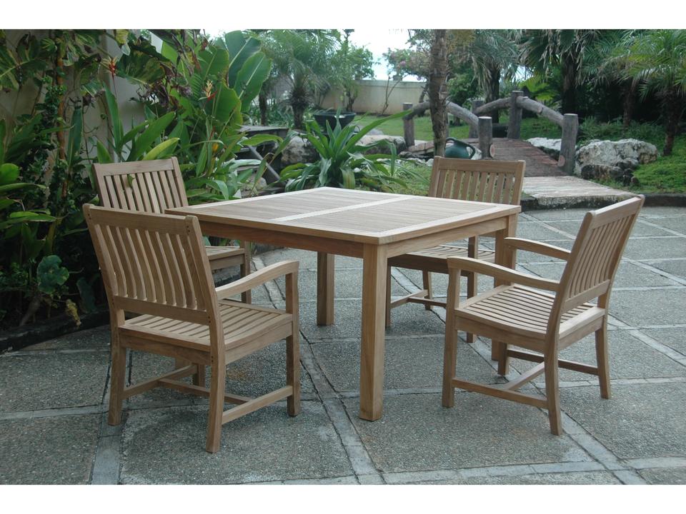Windsor Rialto Armchair 5-Piece Outdoor Dining Set