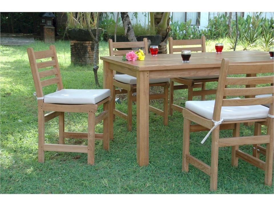 Montage Windham 63-Inch Rectangle Teak 7-Piece Dining Set