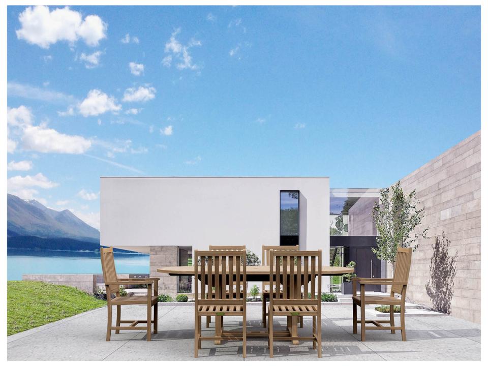 Bahama Wilshire 7-Piece Teak Extension Dining Set