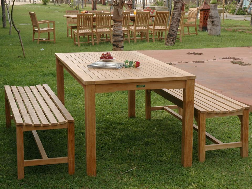 Bahama Hampton 3-Piece Teak Patio Dining Set