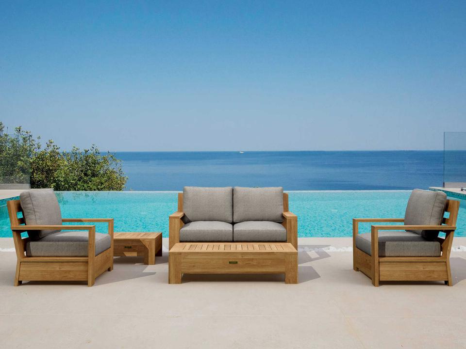 Madera 5-Piece Deep Seating Teak Patio Lounge Set