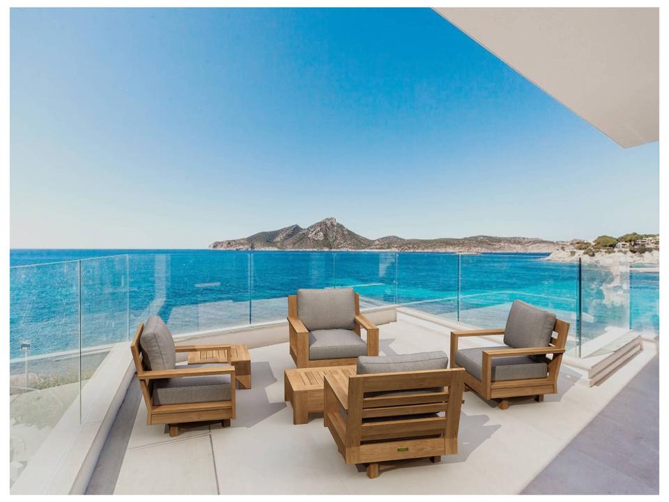 Madera 6-Piece Teak Deep Seating Lounge Set